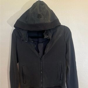 Lululemon Black/Grey Stripped Hoodie size 6